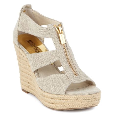 michael michael kors damita platform wedge sandals cheap|michael kors damita wedge store.